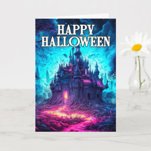 Carte Déplaisant Haunted Mansion   Bonne Halloween