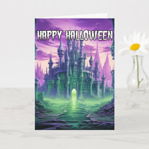 Carte Déplaisant Haunted Mansion   Bonne Halloween