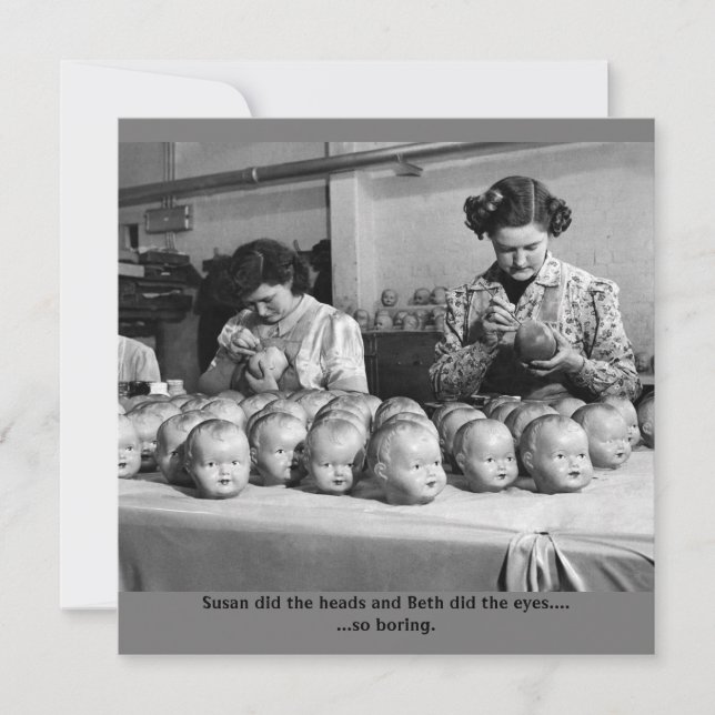 Carte déplaisante de fabrique de poupées pour hall (Devant)