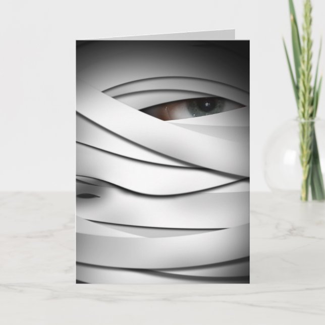 Carte Déplaisante effrayante une teinte Halloween maman (Devant)