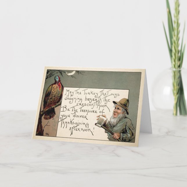 Carte Déplaisante vintage Thanksgiving (Devant)