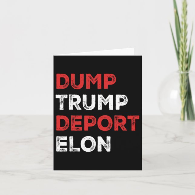 Carte Déporter Trump Elon (Devant)