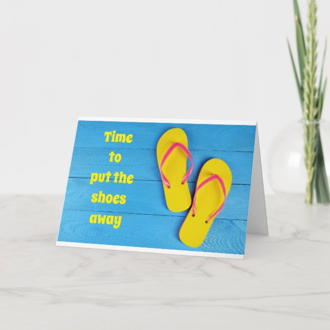 CARTE DÉPOSEZ LES CHAUSSURES ET RETIREZ VOS FLOPS (Devant)