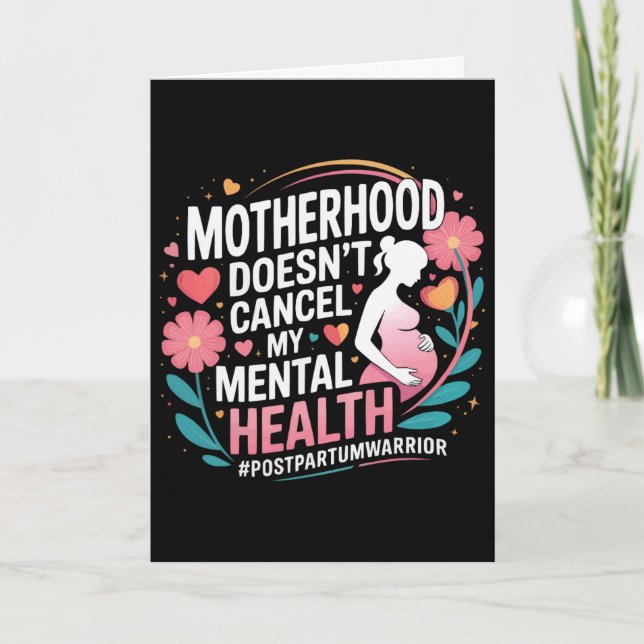 Carte Dépression post-partum Mère Maman Santé mentale ma (Devant)