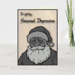 Carte Dépression Saisonnière Noël Ironique