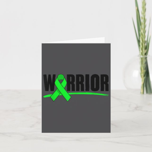 Carte Depression Warrior Ribbon Mental Health Awareness  (Devant)