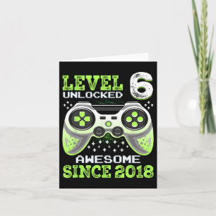 Carte Depuis 2018 Drôle de jeu vidéo 6e anniversaire
