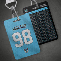 Carte d'équipe personnalisée Badge Sport Équipe Bl