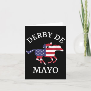 Carte Derby De Mayo, Amusant, Cinco De Mayo, Course À Ch