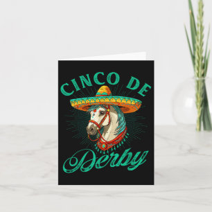 Carte Derby De Mayo Party Lets Fiesta Horse Race Cinco D