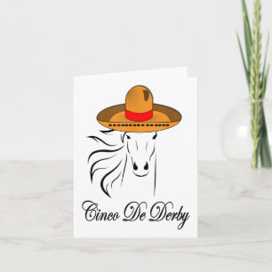 Carte Derby Party Cinco De Mayo Horse Racing Sombrero Me