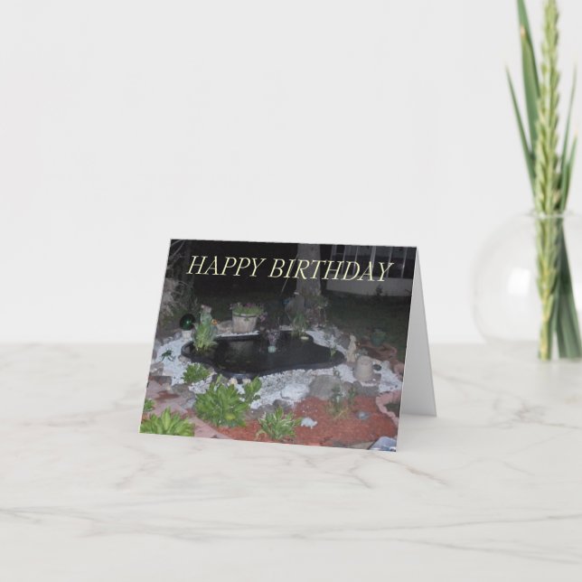 Carte Derek pond-1, JOYEUX ANNIVERSAIRE (Devant)