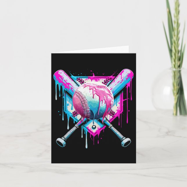 Carte Dérive De Baseball Pour Garçons Ice Cream Drip Jeu (Devant)