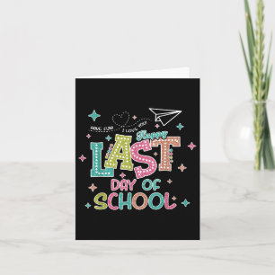 Carte Dernier Jour De Graduation À L'École Nous Sortons