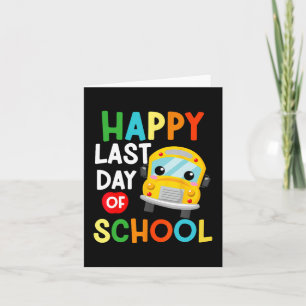 Carte Dernier jour de la rentrée scolaire chauffeur de b