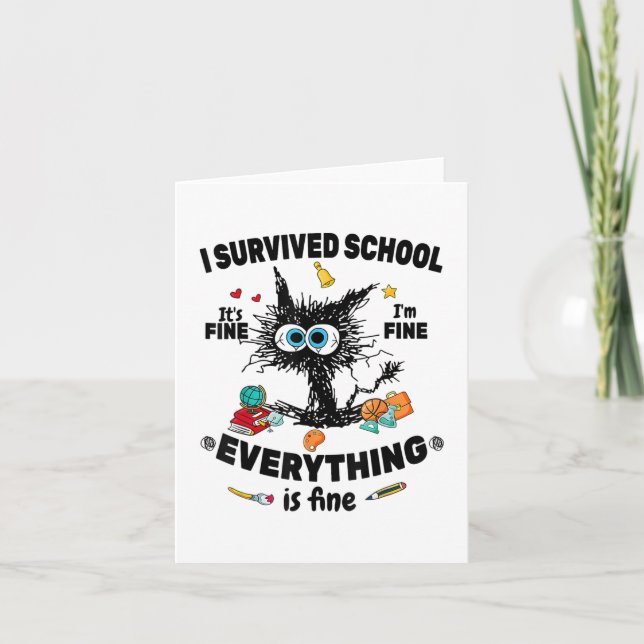 Carte Dernier Jour D'École (Devant)