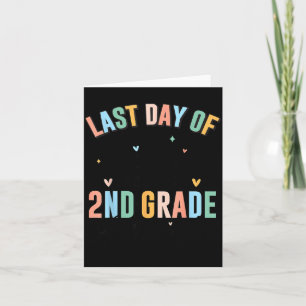 Carte Dernier jour d'école autographe 2e année diplômé