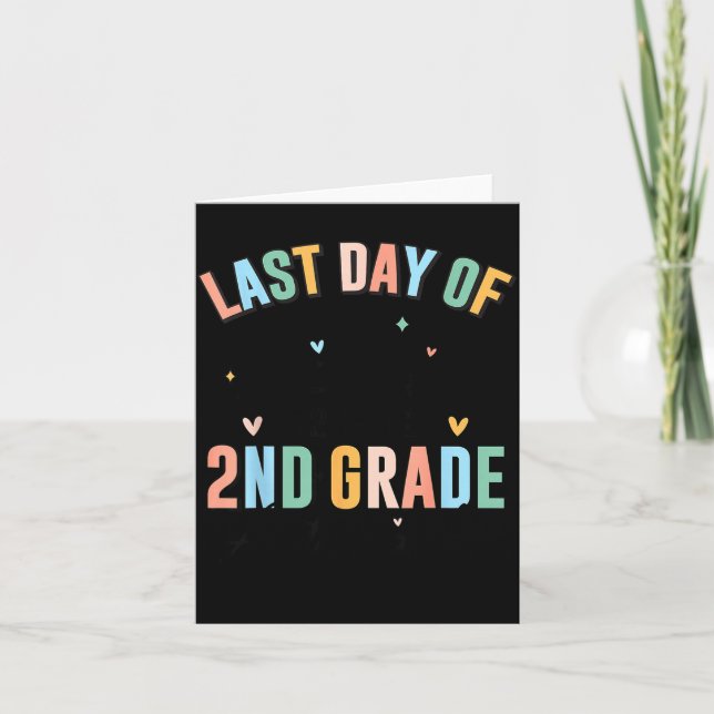 Carte Dernier jour d'école autographe 2e année diplômé (Devant)