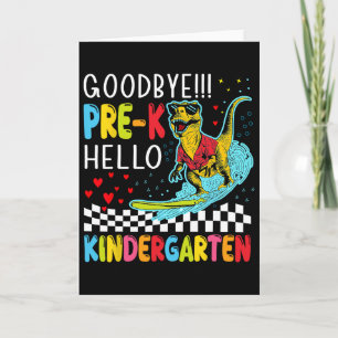 Carte Dernier jour d'école des garçons de pré-maternelle