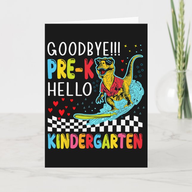 Carte Dernier jour d'école des garçons de pré-maternelle (Devant)