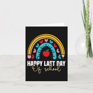 Carte Dernier Jour D'École Professeur Élève Remise Des D