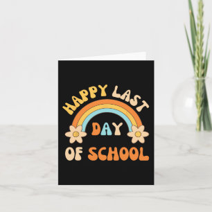 Carte Dernier jour d'école professeur élève remise des d