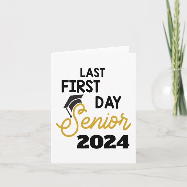 Carte Dernier premier jour Senior 2024 Retour à l'école  (Devant)