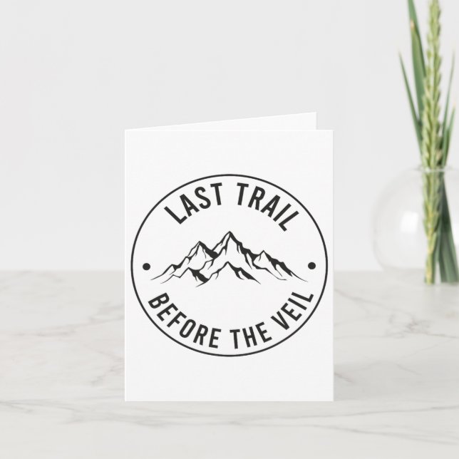 Carte Dernier Sentier Avant Le Veil Bachelorette Bridesm (Devant)