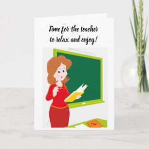 CARTE DERNIÈRE BELL POUR ENSEIGNANT COMME ELLE ***RETRAI