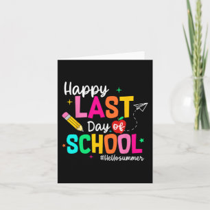 Carte Dernière Journée De Diplôme Scolaire Professeur Ét