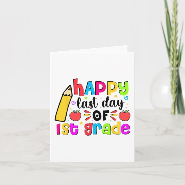 Carte Dernière journée de la 1ère année d'études collégi (Devant)