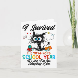 Carte Dernière Journée De Professeur D'École J'Ai Survéc