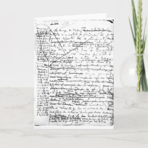 Carte Dernière page 'd'une La Recherche du Temps Perdu'