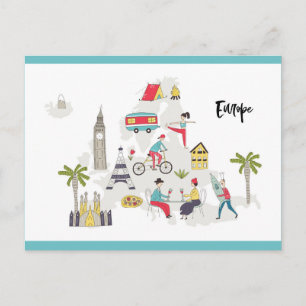 Carte des activités en Europe