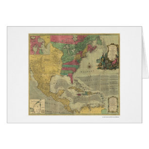 Carte des Antilles et de l'Amérique du Nord - 177