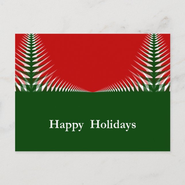 Carte des arbres de Noël (Devant)