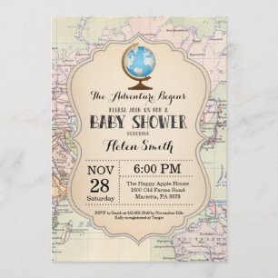 Carte des Baby showers d'aventure Travel World