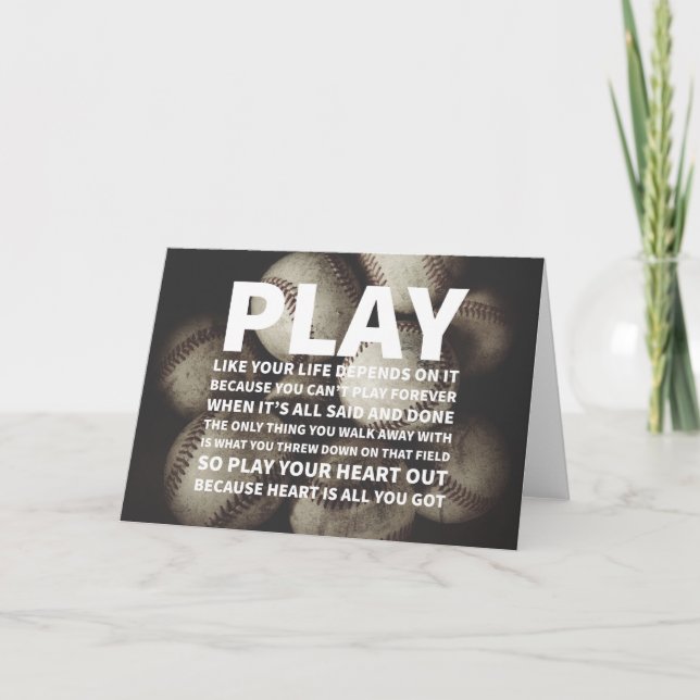 Carte Des baseballs crasseux, tout ce que vous avez, c'e (Devant)