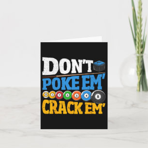 Carte Des Billiards Ne Les Posent Pas Les Frapper 8 Ball