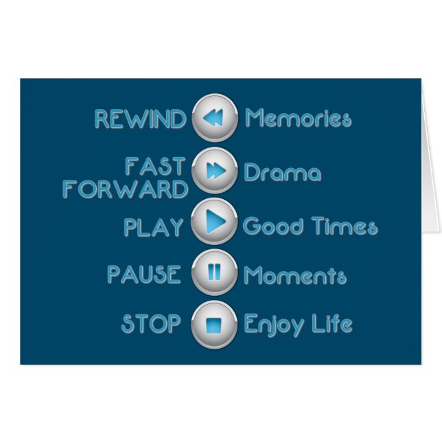 Carte des boutons de contrôle de la vie (Devant Horizontal)