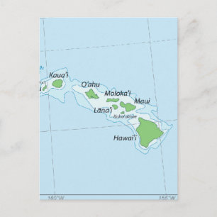 Carte des chaînes de l'île d'Hawaii