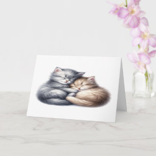 Carte Des chatons câlins