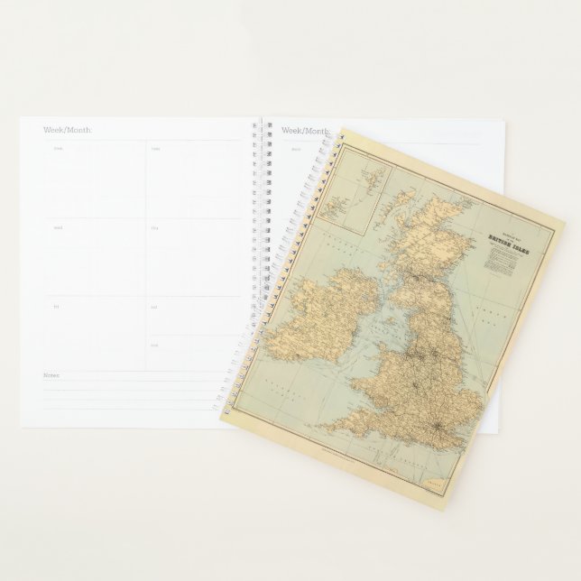 Carte des chemins de fer, British Isles (Devant avec enveloppe)