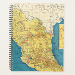 Carte des chemins de fer nationaux du Mexique