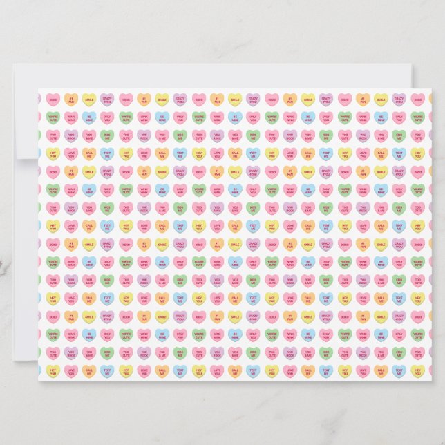Carte des coeurs de conversation minuscules fillet (Devant)