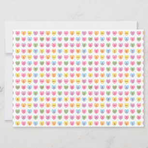Carte des coeurs de conversation minuscules fillet