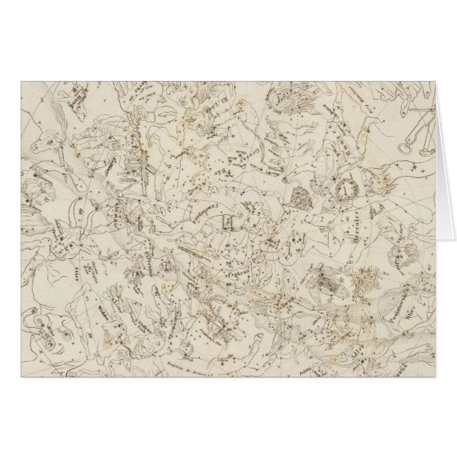 Carte des constellations (Devant horizontal)