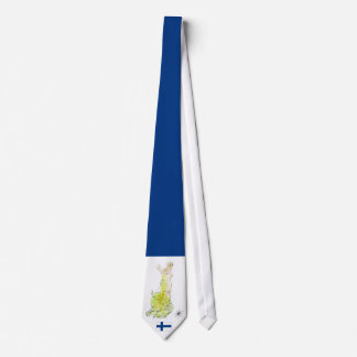 Carte des couleurs à main de la Cravate finlandais