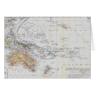 Carte des courses d'Océanie et de l'Autralasie