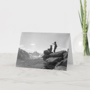 Carte Des cowboys sur une crête